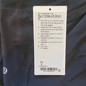 Lulu Run times size 2